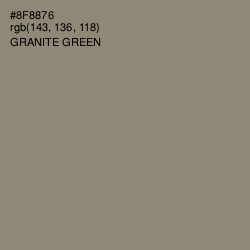 #8F8876 - Granite Green Color Image